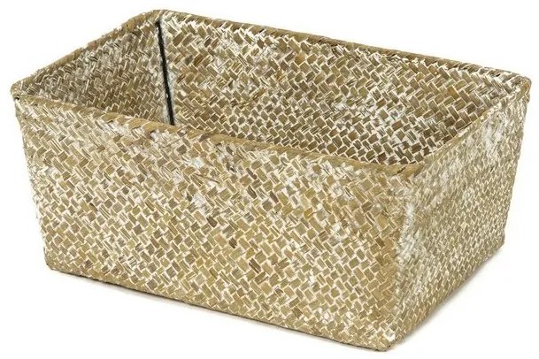Coș tricotat compactor 30 x 20 x 13 cm, maro deschis
