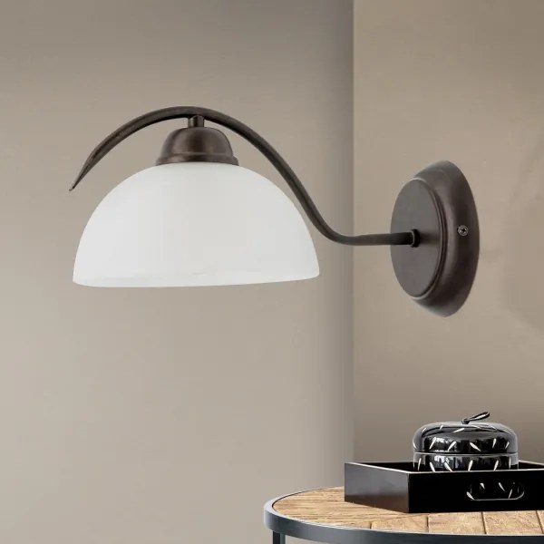 Orion - Lampă de perete RULA 1xE27/40W/230V alb/bronz