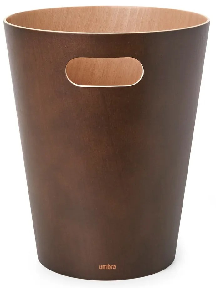 Coș de gunoi Umbra Woodrow, 7,5 l, maro