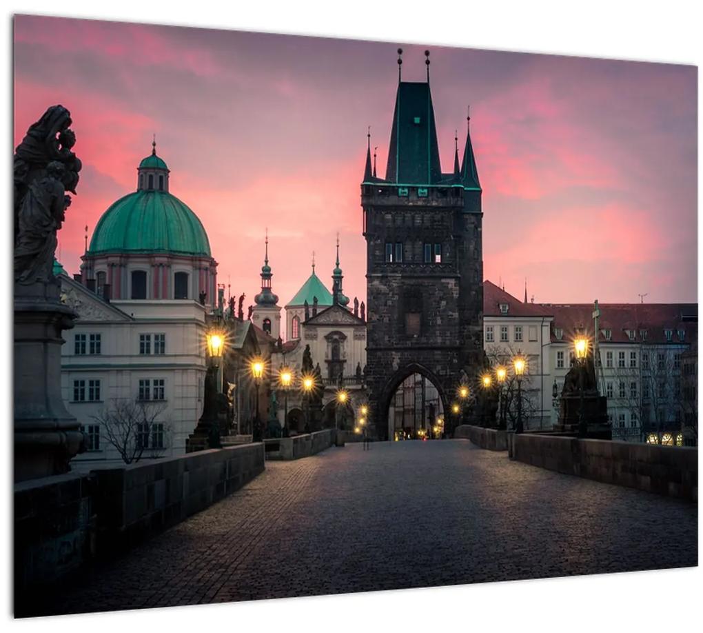 Tablou - Pe podul lui Carol,Praga (70x50 cm), în 40 de alte dimensiuni noi