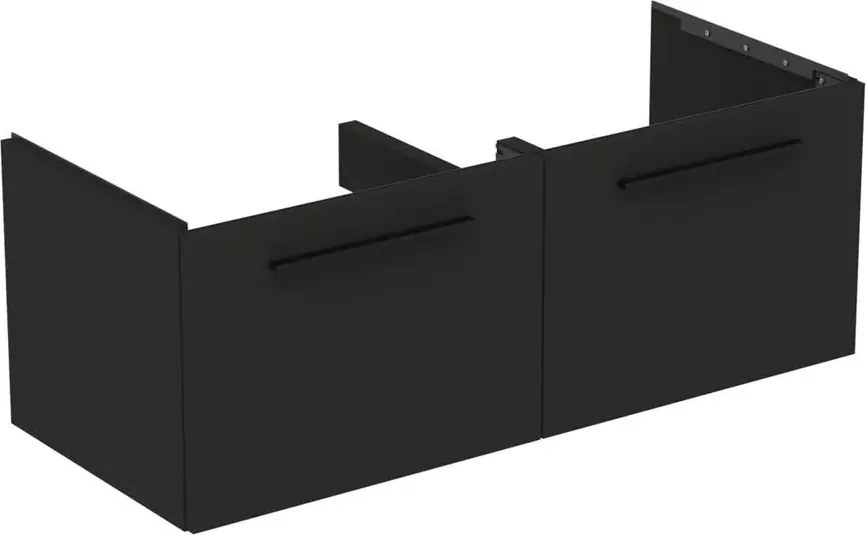 Dulap baza suspendat Ideal Standard i.life B gri carbon mat 2 sertare 120 cm