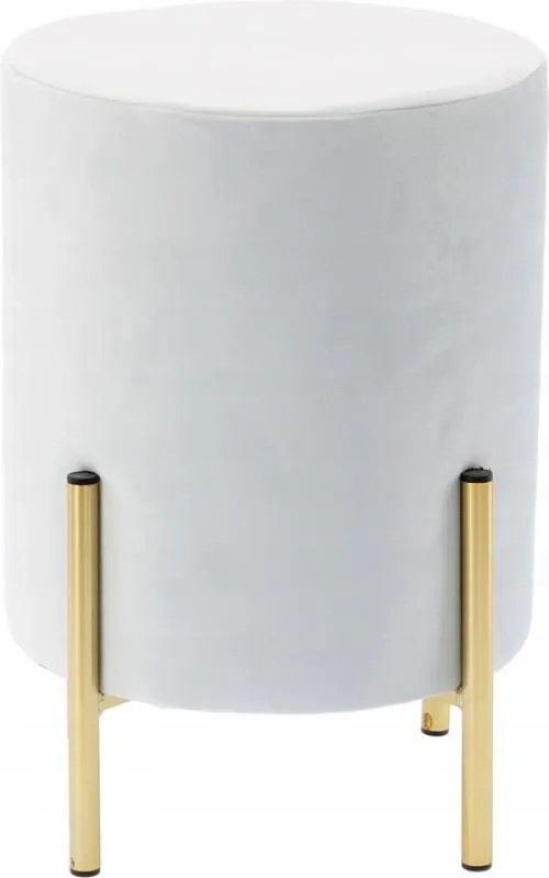 Scaun rotund gri 28 x 42 cm VELVET