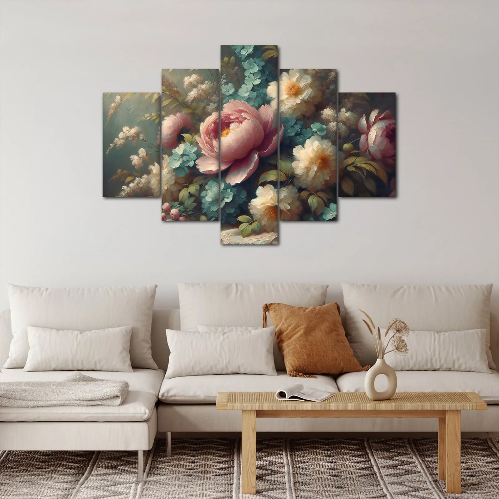 Tablou - Natură moartă cu flori - pictură (150x105 cm)