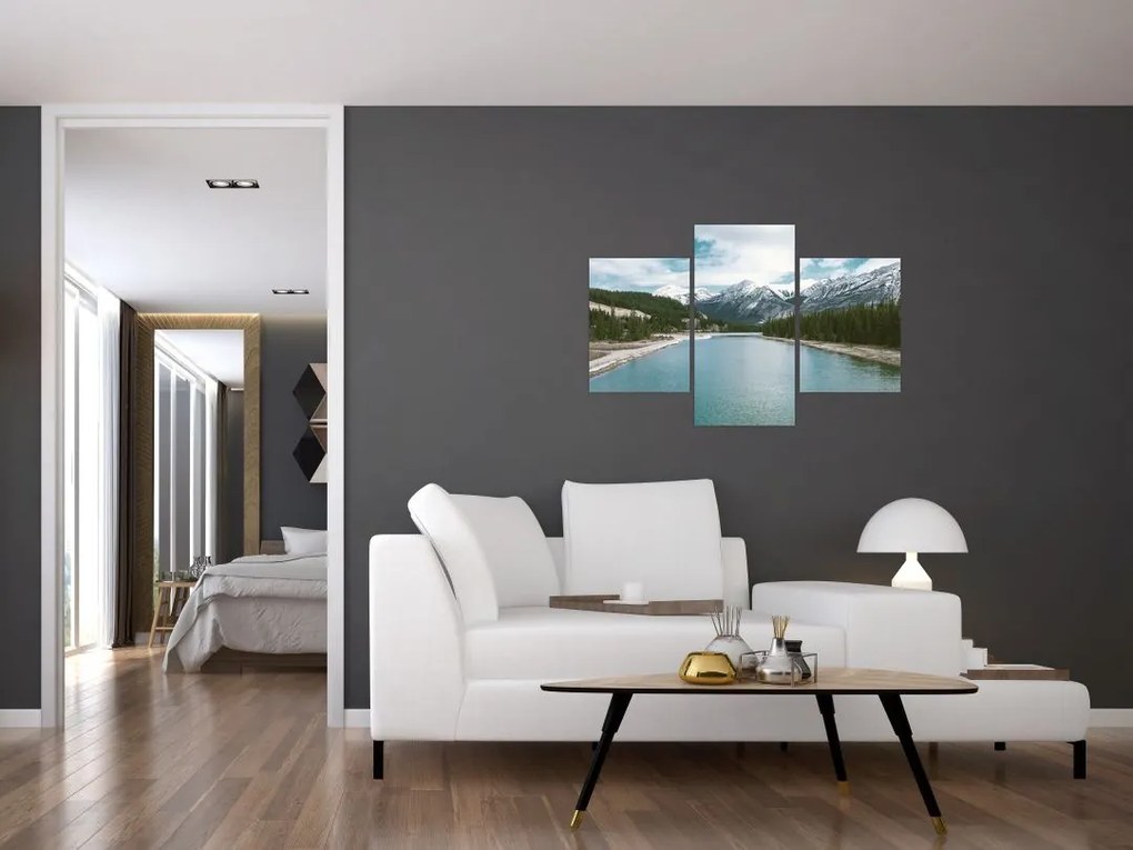 Tablou cu peisaj montan (90x60 cm)