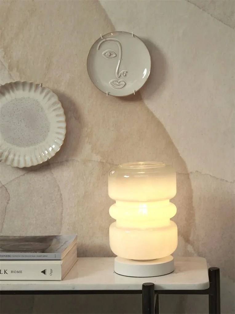 Veioza/Lampa de masa design decorativ Verona gradient/alb