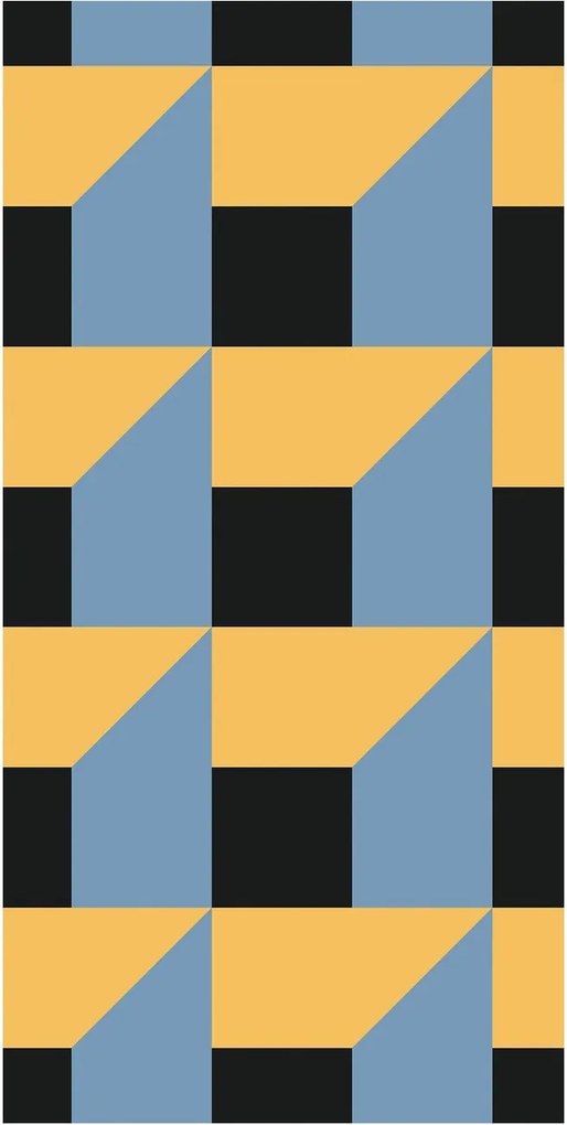 Tapet - Abstracție geometrică colorată I.