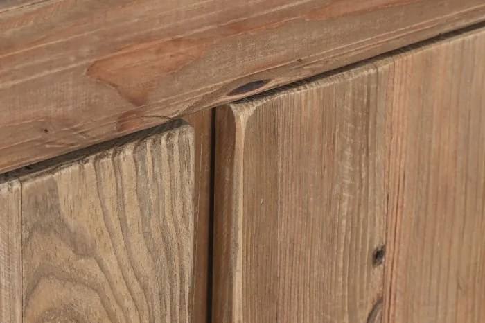 Bufet, natur, din lemn de pin reciclat, Rustique Mini