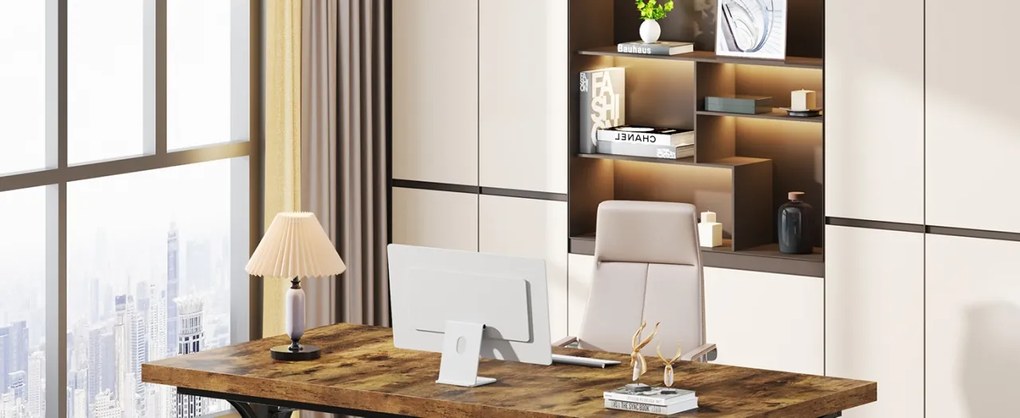 BII208 - Masa de Birou 160 cm, office, sala conferinta, stil industrial - Maro