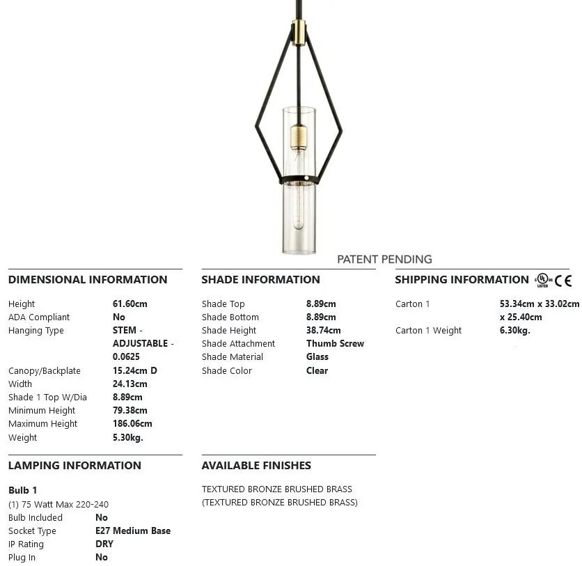 Pendul LUX design modern RAEF