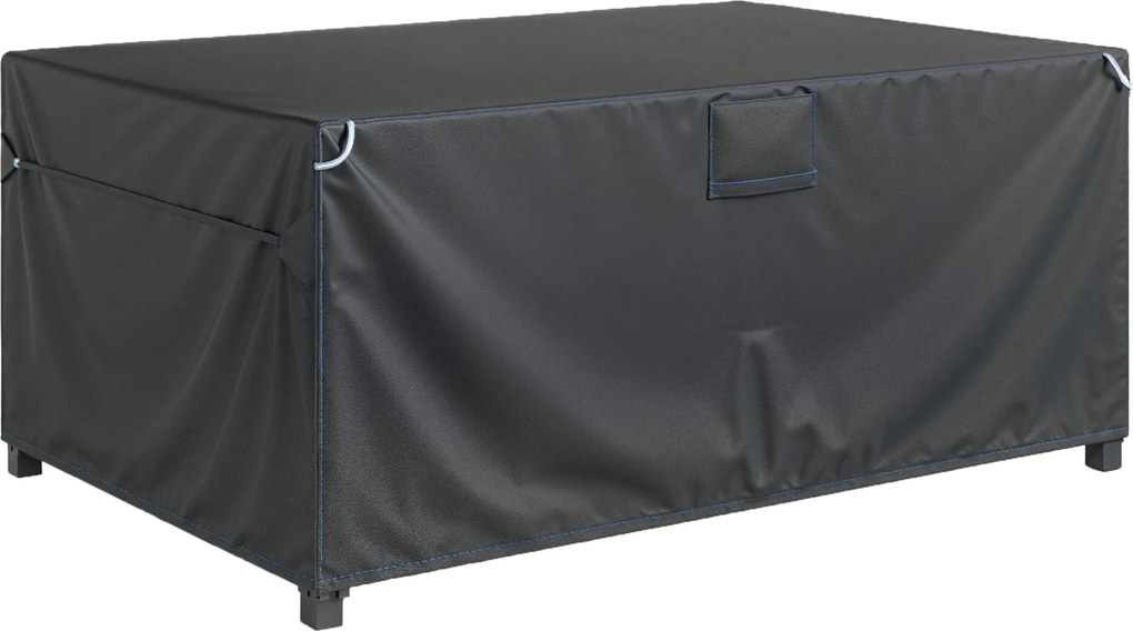 Outsunny Husă protecție mobilier grădină, rezistentă la iarnă, impermeabilă, anti-UV, 420D Oxford, 180x120x74cm, Negru | Aosom Romania