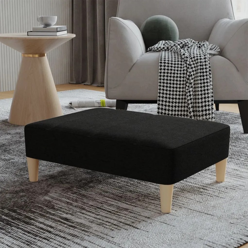 vidaXL Taburet, negru, 78x56x32 cm, material textil