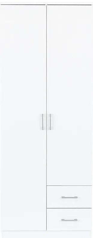 Dulap Miami 80x205 cm alb-alb