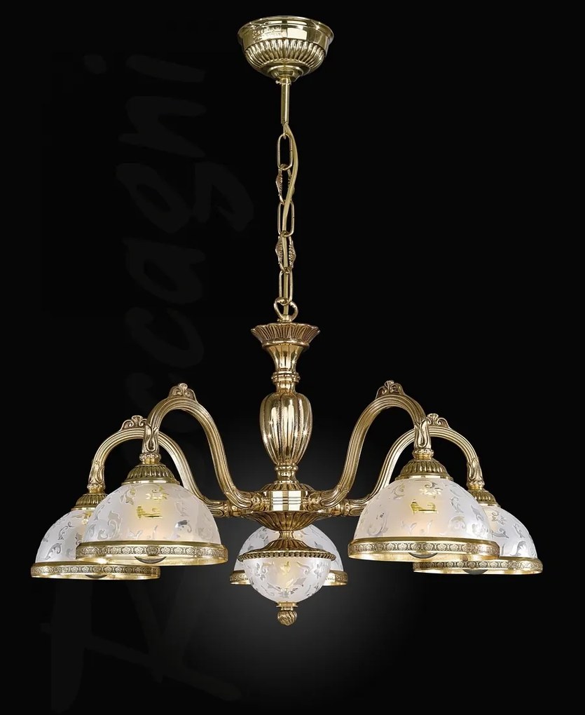 Candelabru clasic cu 5 brate design italian realizat manual 6302
