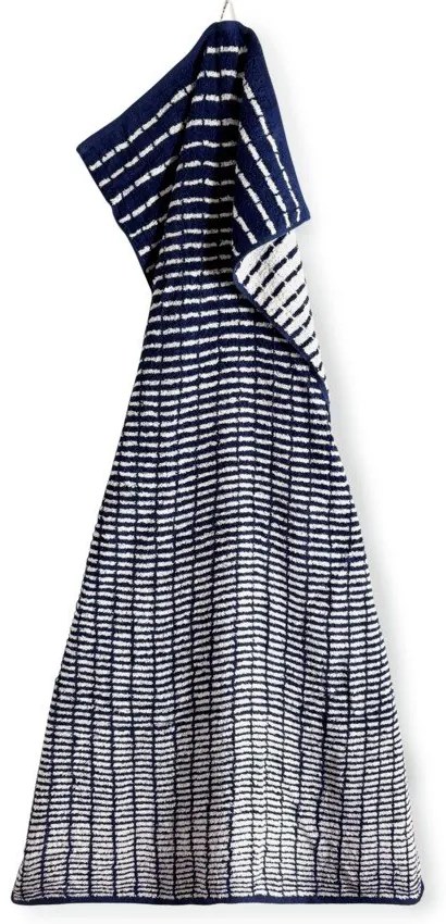 Prosop alb/albastru din amestec de bambus din frotir 70x140 cm Nuance – JUNA