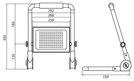 LED Proiector cu suport ADVIVE WORK LED/100W/230V IP65