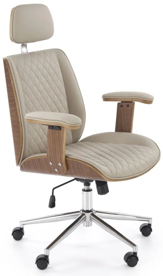 Scaun de birou Timber bej/nuc H122 cm