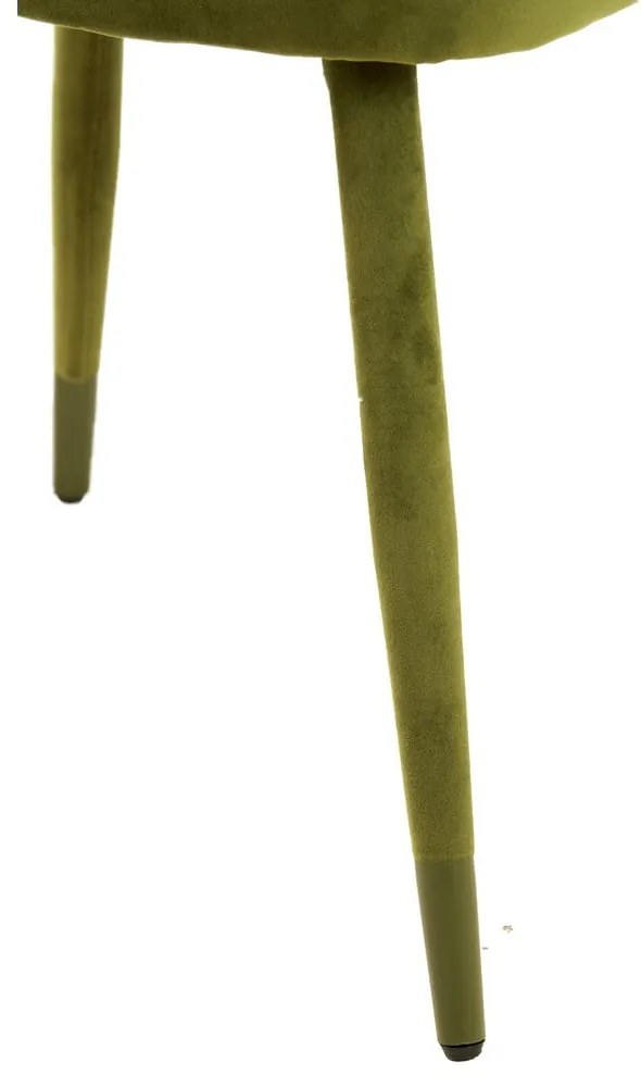 Set de scaune de sufragerie verde 2 buc. tapițat Kosaka – Light &amp; Living