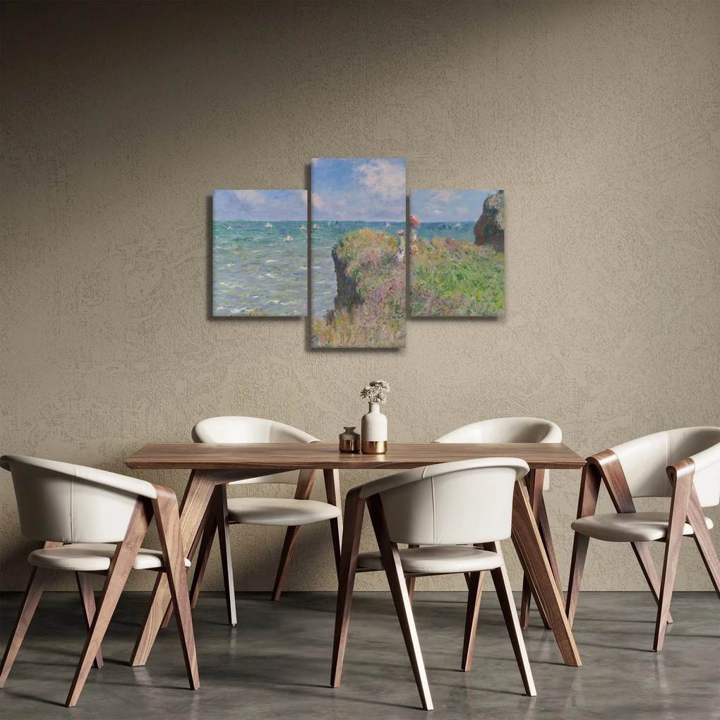 Tablou - Claude Monet, Cliff Walk at Pourville, reproducere (90x60 cm)
