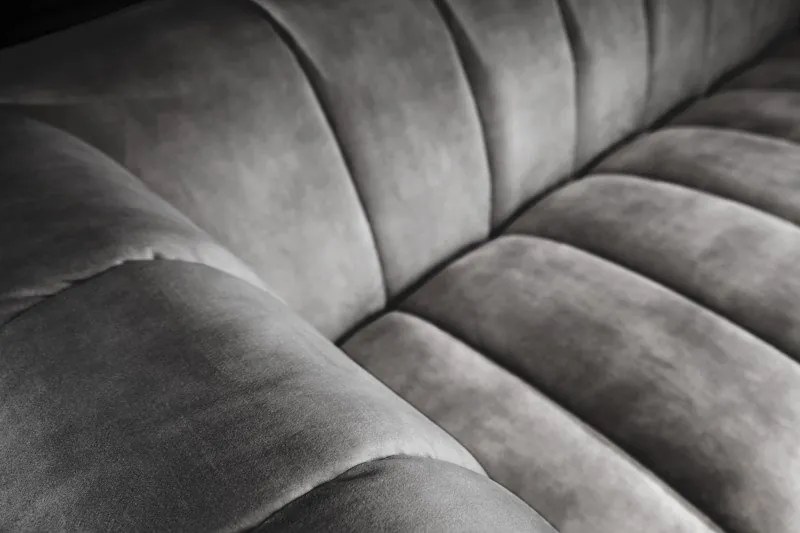 Canapea 3 locuri design elegant Noblesse, gri