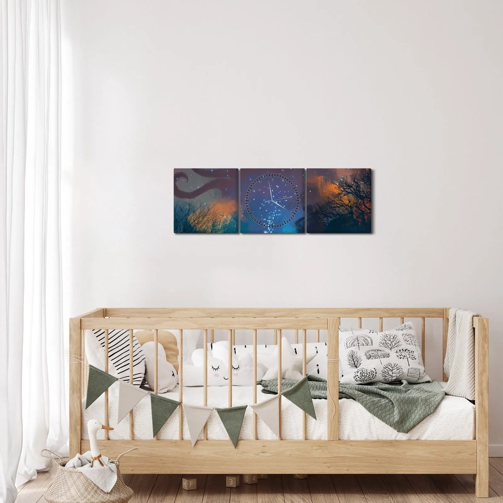 Tablou - Vrăjitorul magicean (cu ceas) (90x30 cm)