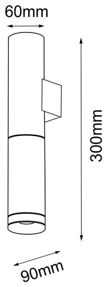 Aplică KAVOS 1xGU10/15W/230V Amplex 8358