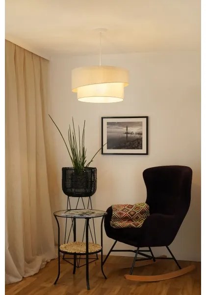 Lustră pe cablu Brilagi SHINE 1xE27/15W/230V d. 50 cm crem