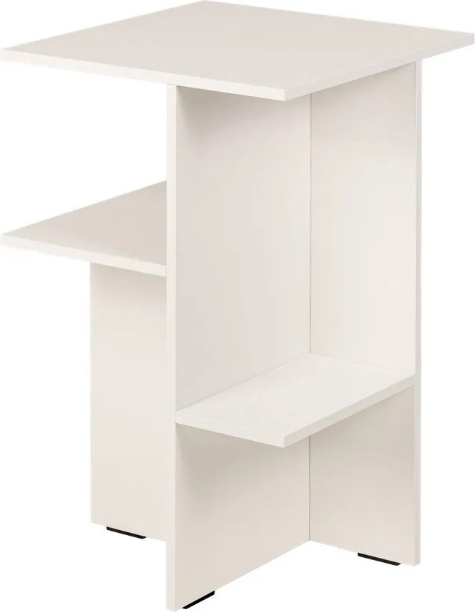 Noptieră grej cu rafturi Atik – noo.ma