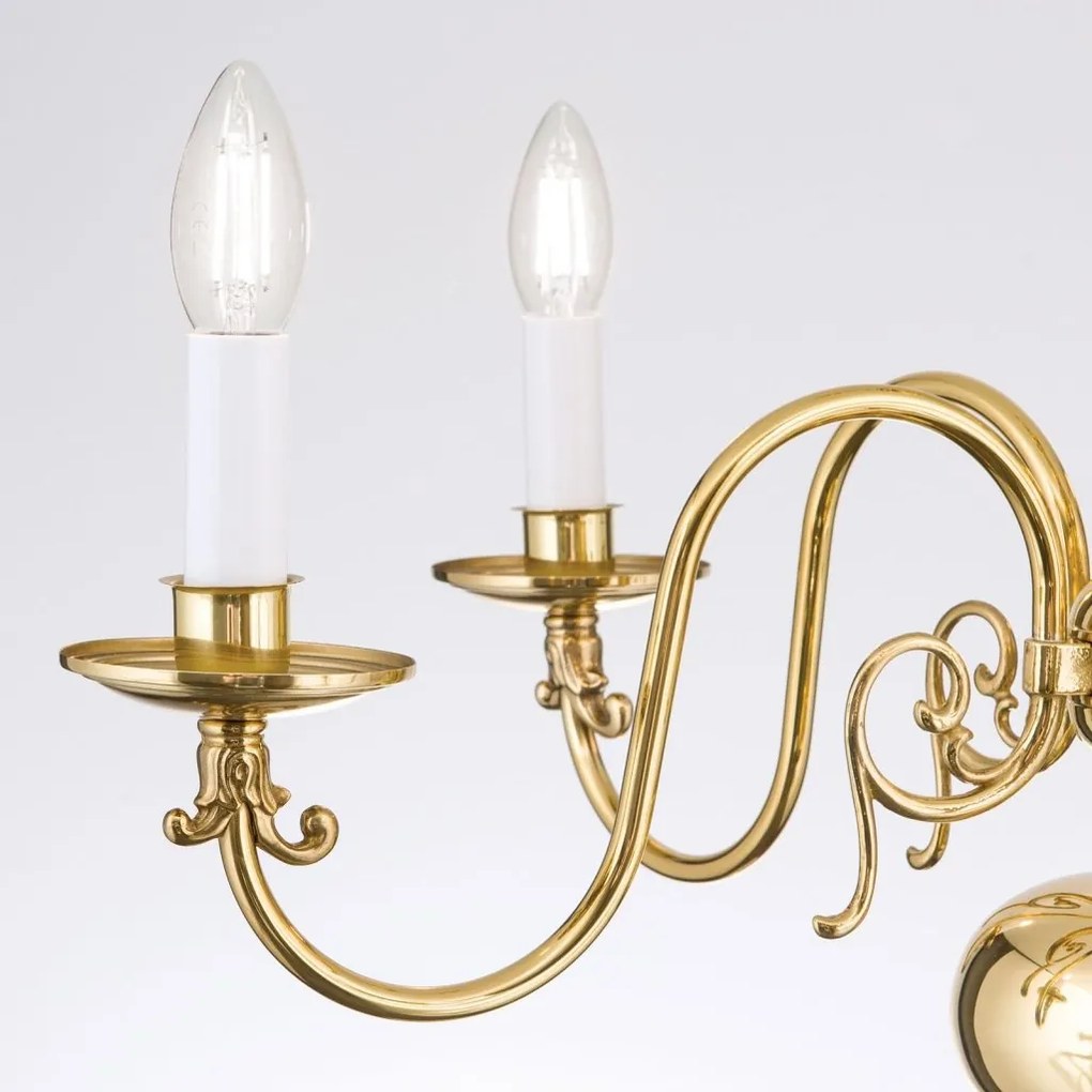 Candelabru 5 brate design clasic FLAMISCH, alama lucioasa