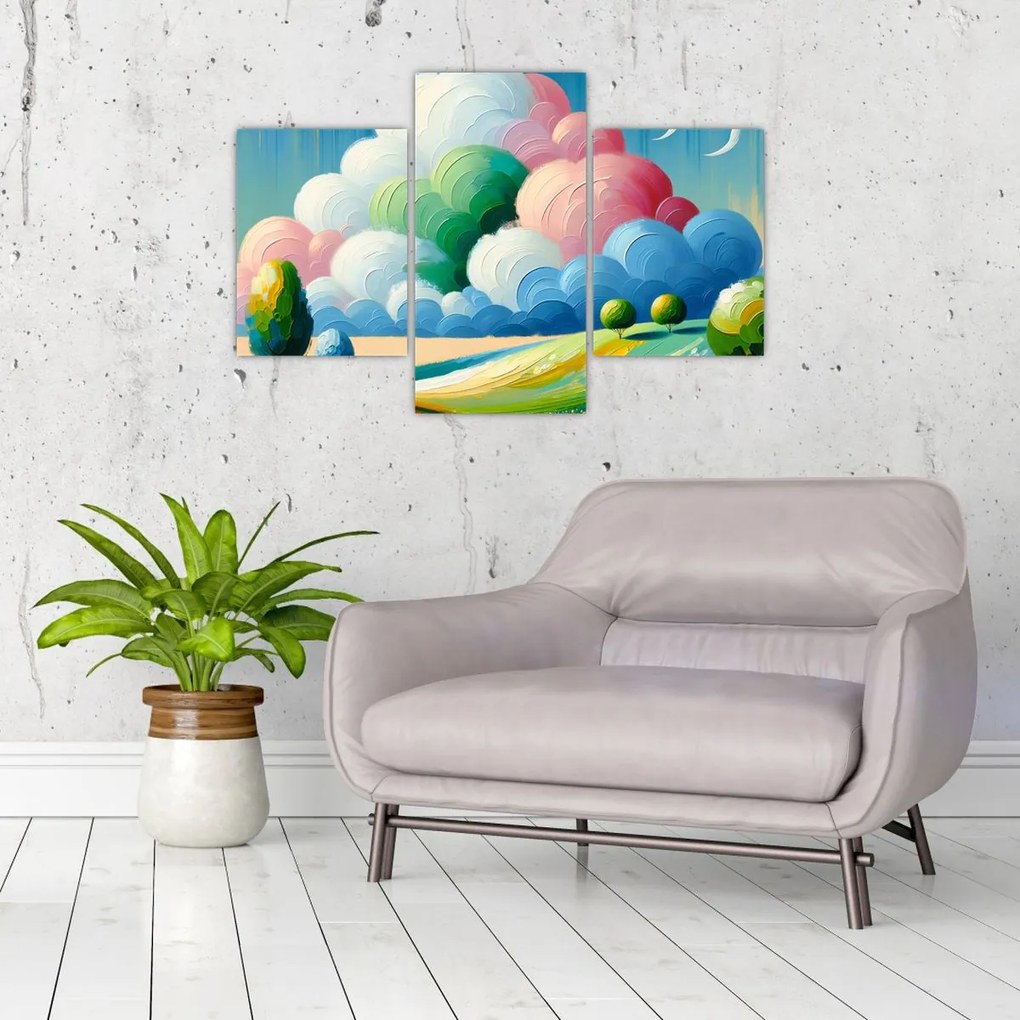 Tablou - Peisaj cu nor (90x60 cm)