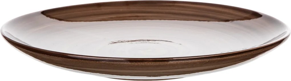 Set de 6 farfurii întinse Banquet Palas 27 cm,maro