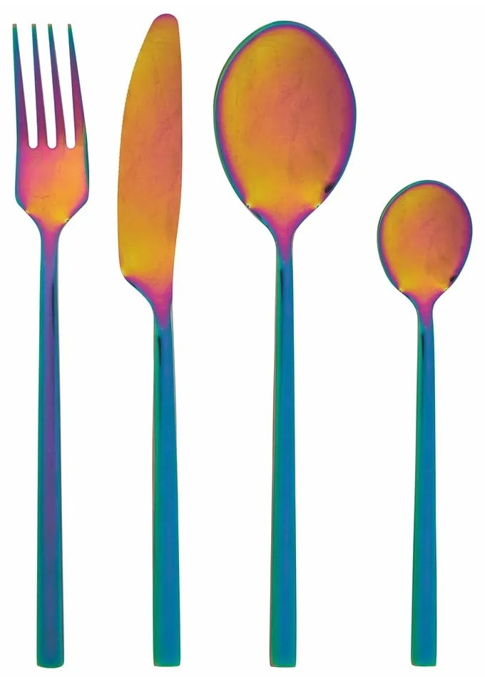 Set tacâmuri din oțel multicolor 24 buc. Stylo – VDE Tivoli 1996