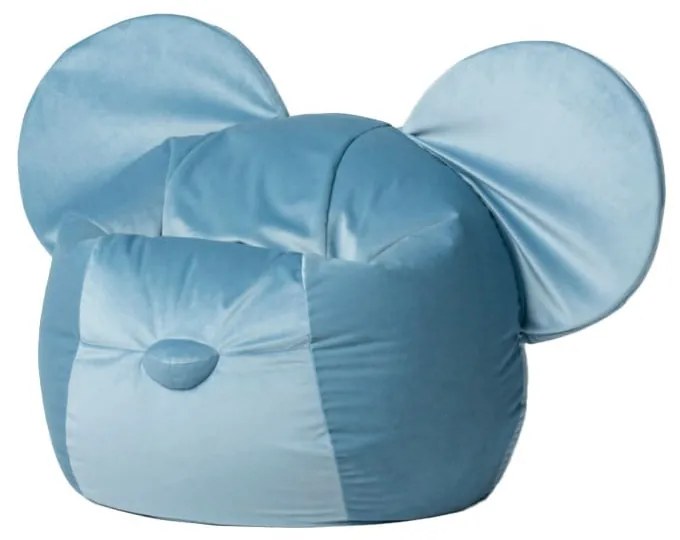 Fotoliu puf pentru copii albastru Ears – The Brooklyn Kids