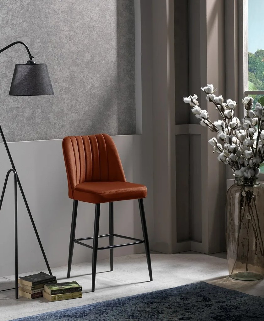 Set de scaune de bar Vento Tile Red, 2 bucăți, 2 buc.