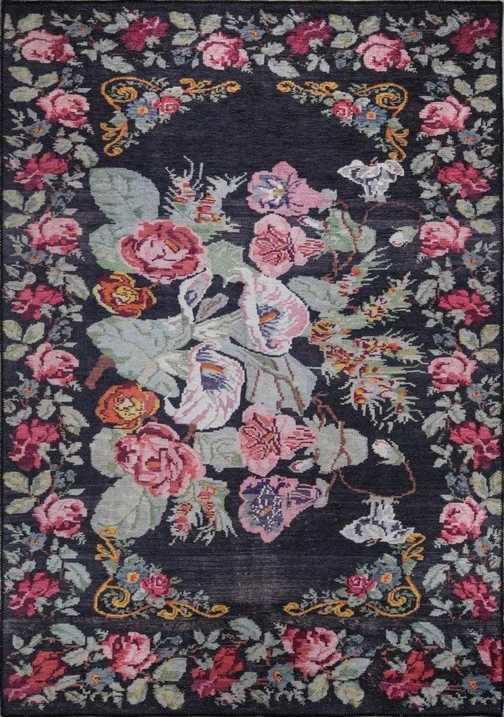 Covor SOUL CHENILLE, 75x150 cm, forma dreptunghiulara, poliester, mult