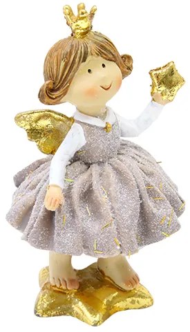 Decoratiune Angelic gri