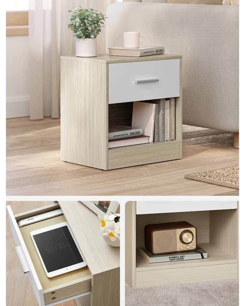 Set de noptiere E1081, stejar, 2 buc.