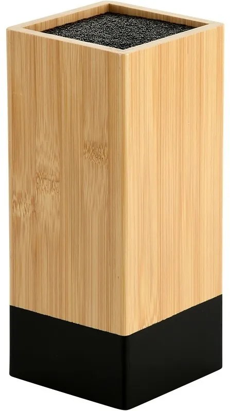 Kesper 58030 Suport pentru cuțite din bambus 10 x10 x 23 cm, negru