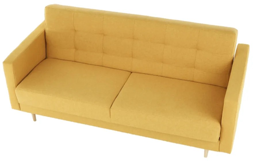 Ansamblu tapiţat, material muştar, AMEDIA