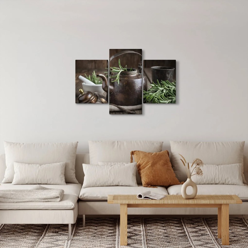 Tablou - Ceainic cu rozmarin (90x60 cm)