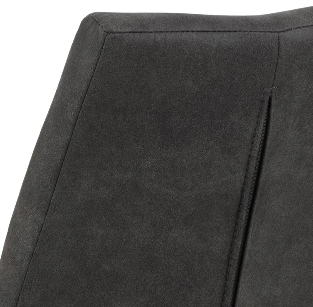 Mazzoni BARON Antracit (material textil Preston 96)/picioare negre - SCAUN MODERN PENTRU LIVING/SUFRAGERIE/BUCĂTĂRIE/BIROU
