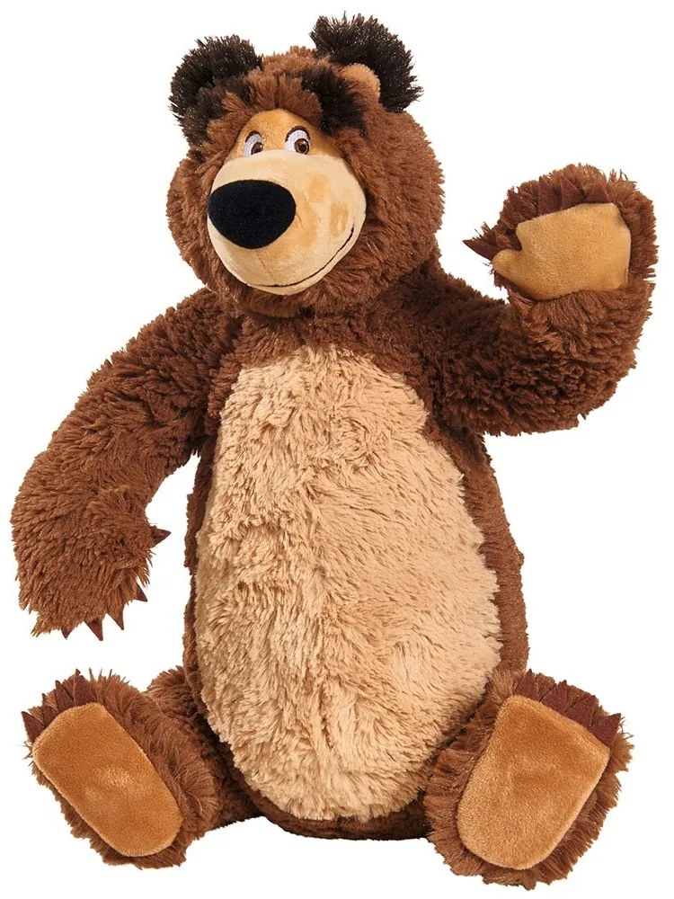 Set jucarii de plus Masha and The Bear, papusa Masha 23 cm si ursulet de plus 43 cm, Simba