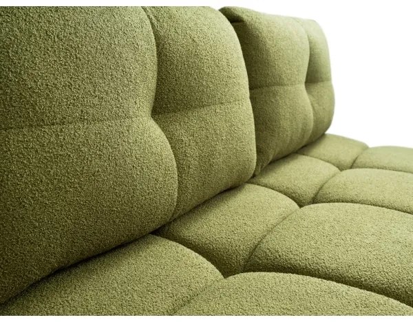 Canapea extensibilă 3 locuri cu spațiu de depozitare NUORO, verde