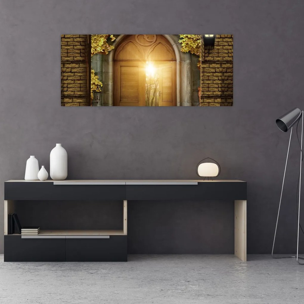 Tablou - Poarta din pădure (120x50 cm)