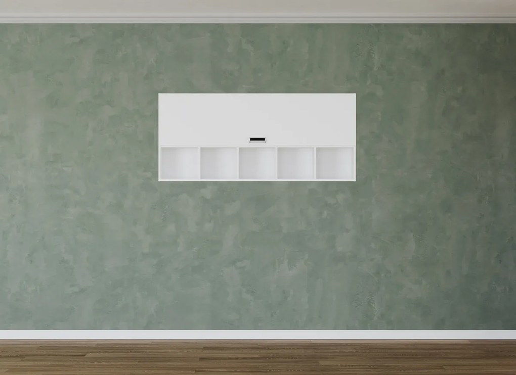 Set dormitor alb pat tapitat - Blanco - Configuratia 20