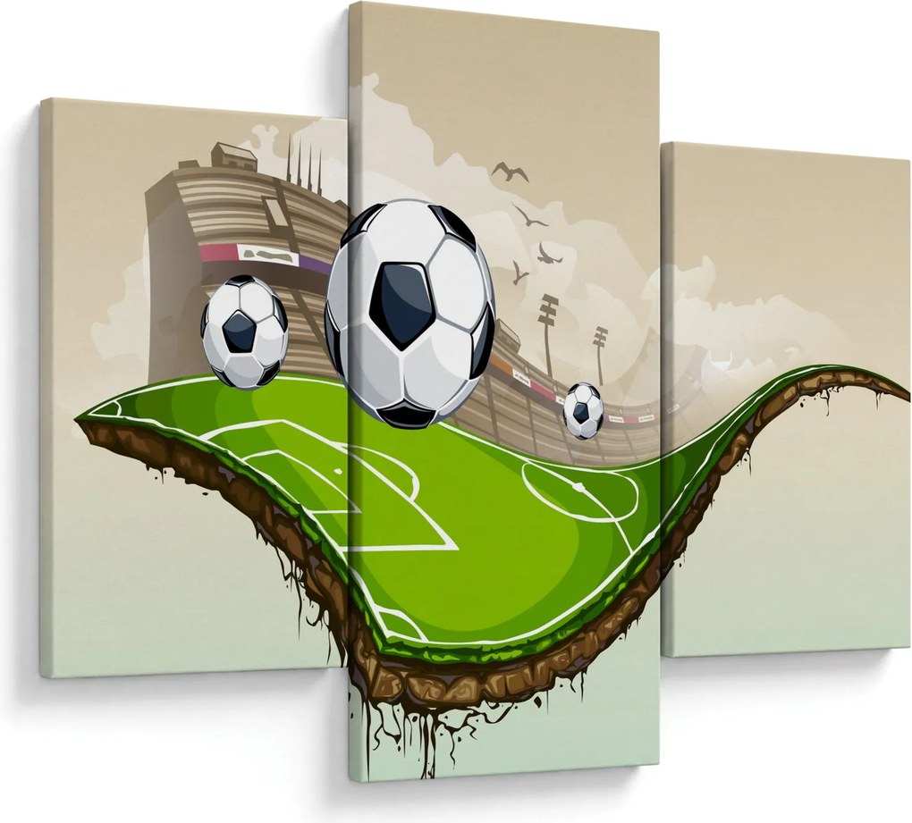 Tablou - Teren de fotbal (90x60 cm)