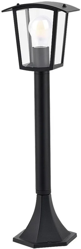 Stalp mic pentru iluminat exterior IP44 Taverna negru, transparent
