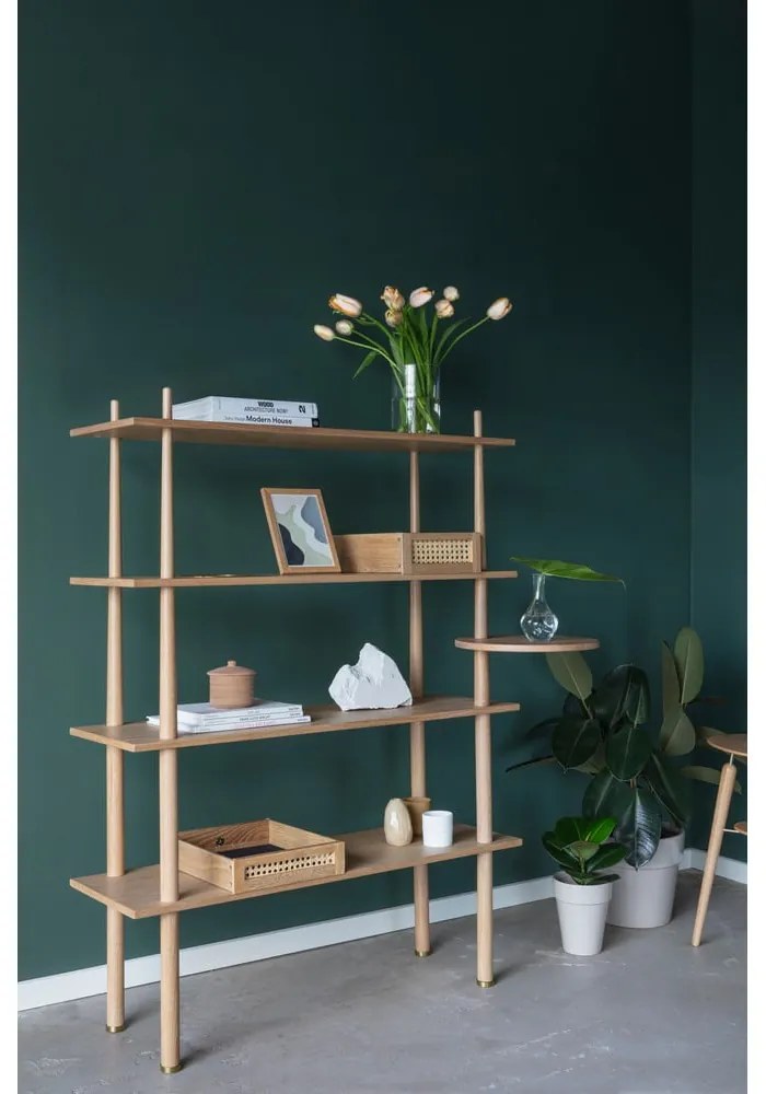 Sistem modular de rafturi în culoare naturală cu aspect de lemn de stejar 110x148 cm Stories – UMAGE