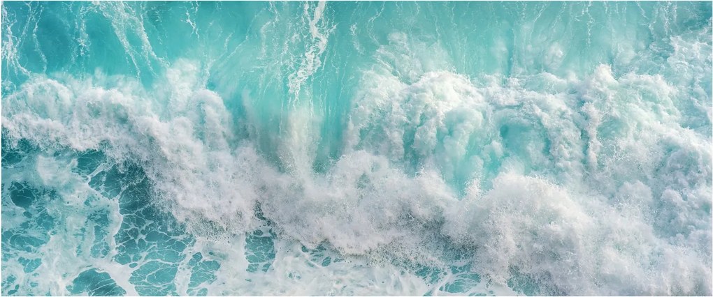 Tablou - Vedere a valurilor oceanului (120x50 cm)