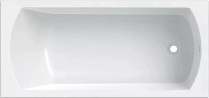 Cada dreptunghiulara Geberit Perfect alb lucios 180x80 cm