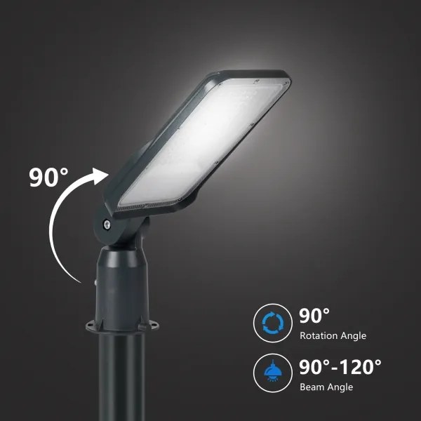 Lampă LED de exterior Brilagi URBANLIGHT, cu stâlp și cablu de 3 m, 50W/230V, antracit, IP65